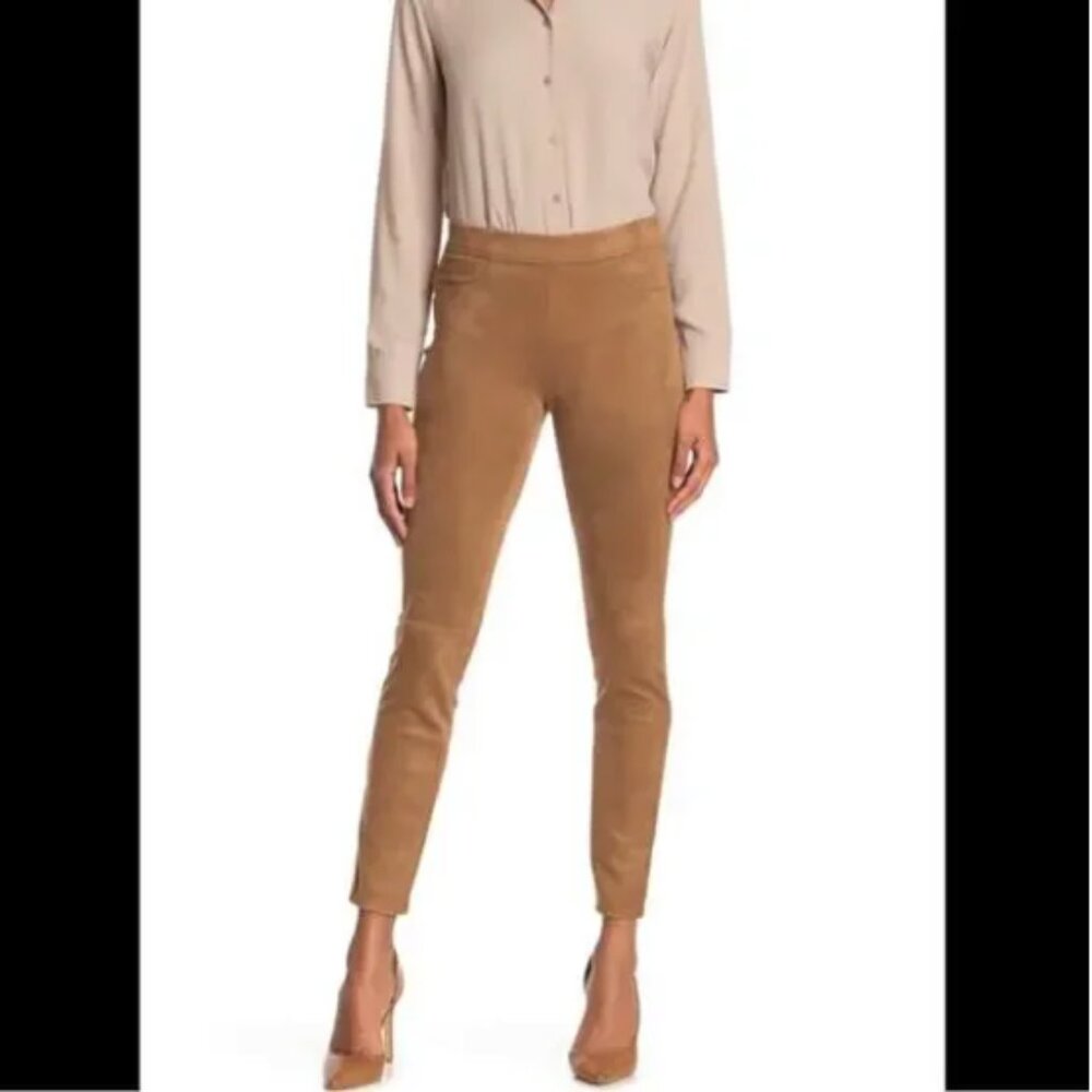 Max Studio Vicuna Faux Suede Leggings Camel NWOT